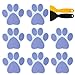 STZJBD 20 Stück Badewanne Anti-Rutsch-Aufkleber, Duschboden Badewannenaufkleber Stark haftende Pfotenabdruck Appliques Aufkleber Badewannenabziehbilder für Badewannenduschen(Size:Small,Color:EIN)