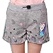 Produktbild L&K-II Mädchen Shorts mit Einhorn und Farbstreifen Muster Kinder Baby Kurze Hose Baumwolle 2705 Grau 104
