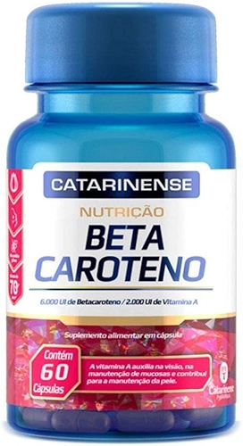 Beta Caroteno com Vitamina A 60 Cápsulas Catarinense Pharma