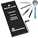 ScandiTech Battery Model iP6 (not 6+ or 6S) - Replacement Kit with Tools, Adhesive & Instructions - New 1810 mAh 0 Cycle Battery - Repair Your Phone in 15 min - 1 Year Warr