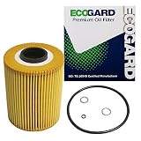 ECOGARD X5690 Premium Cartridge Engine Oil Filter for Conventional Oil Fits BMW M3 3.2L 2003-2006,