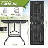 Zoom IMG-1 tillvex tavolo da giardino 220x70cm Zoom IMG-1 tillvex tavolo da giardino 220x70cm