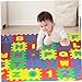 Number Alphabet Foam Baby Foam Play Mat Soft EVA Foam Colorful Floor Mat Child Educational Toy Gift Each Tile 4.7x4.7 Inch,(.)