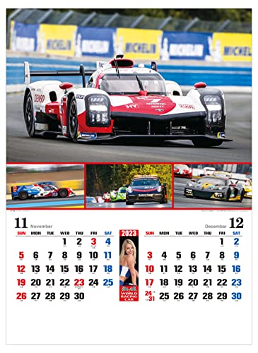 壁掛けカレンダー2023年 ワールドレーシングカー 2023 Calendar トーダン フォト