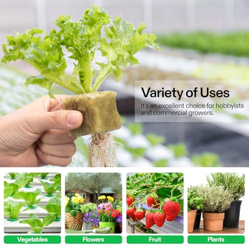VIVOSUN 1.6" Rockwool Cubes, 28 Plugs Stonewool Starter Grow Cubes by VIVOSUN - Used condition - Image 2