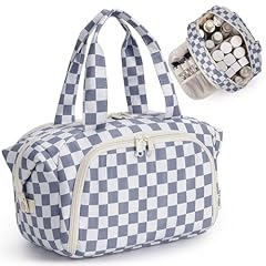 Greyish Blue Checkerboard