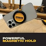DEWALT Support de téléphone magnétique pour kit de voiture, chargeur sans fil lourd, montage à l'évent, support de dash, supports de charge Supports de téléphone cellulaire pour votre voiture iPhone 17 16 15 14