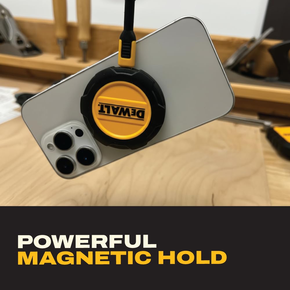 DEWALT Supporto magnetico per telefono per auto, caricabatterie wireless resistente, supporto per bocchetta di ventilazione, supporto per cruscotto, supporti per telefoni cellulari per la tua auto