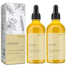 2 Pack Natural Hair Growth Oil, Carvenchi Hair Growth Oil with Organic Rosemary, Nourishing Hair, Dry Damaged Hair and Thin Hair