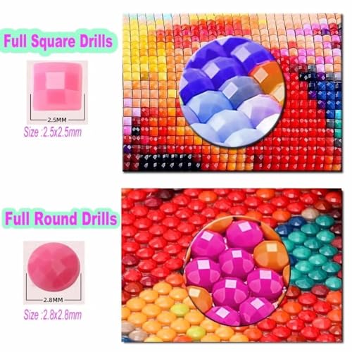 Diamond painting Sainte Mère pour un salon zen : kit grand format 5D DIY - 5