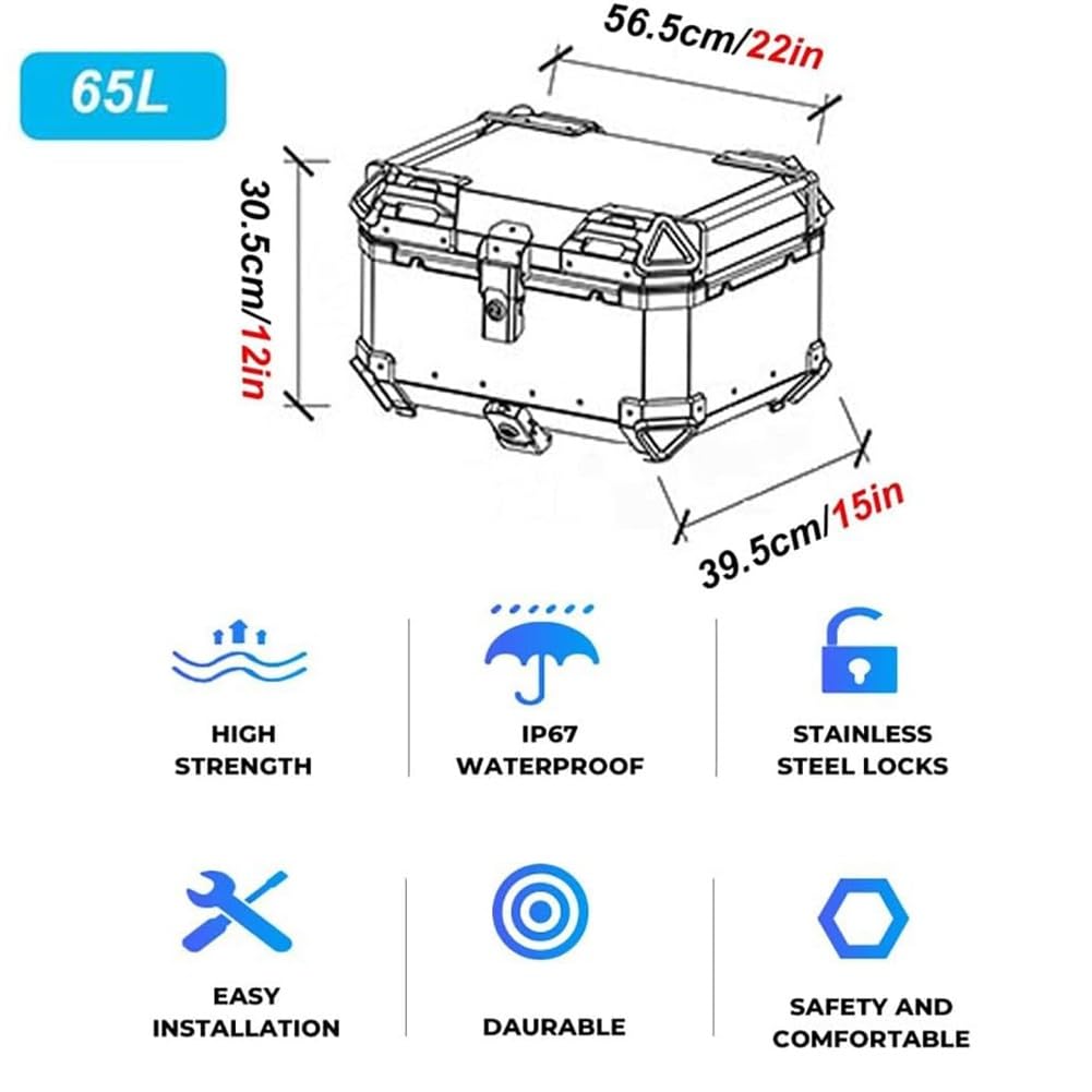 Coffre de Scooter, Boîte supérieure de Moto