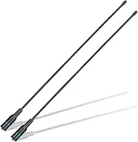ABBREE AR-771 Antena de rádio amador de banda dupla VHF/UHF 14,96 polegadas SMA - antena de chicote macio de alto ganho para Baofeng UV-5R, BF-F8HP PRO, 5RM, K5PLUS, AR-152 GM-15PRO UV-5G Plus GMRS
