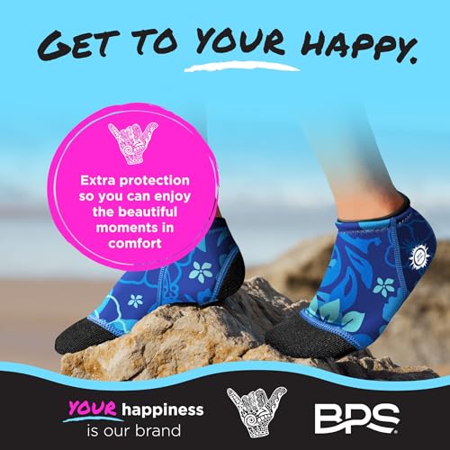 Image of BPS 'Aqua Series' 3mm Neoprene Water Socks for Sand, Beach, Soccer, Volleyball, Wetsuit Booties