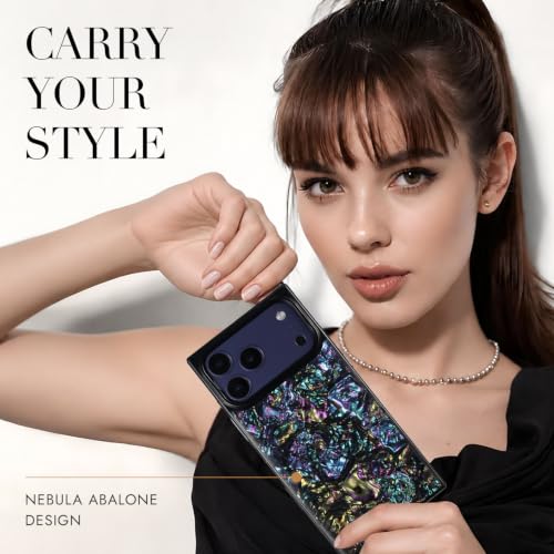 Image of COCOMII Rectangle for iPhone 18 Pro /17 Pro Case, Nebula Abalone Shell