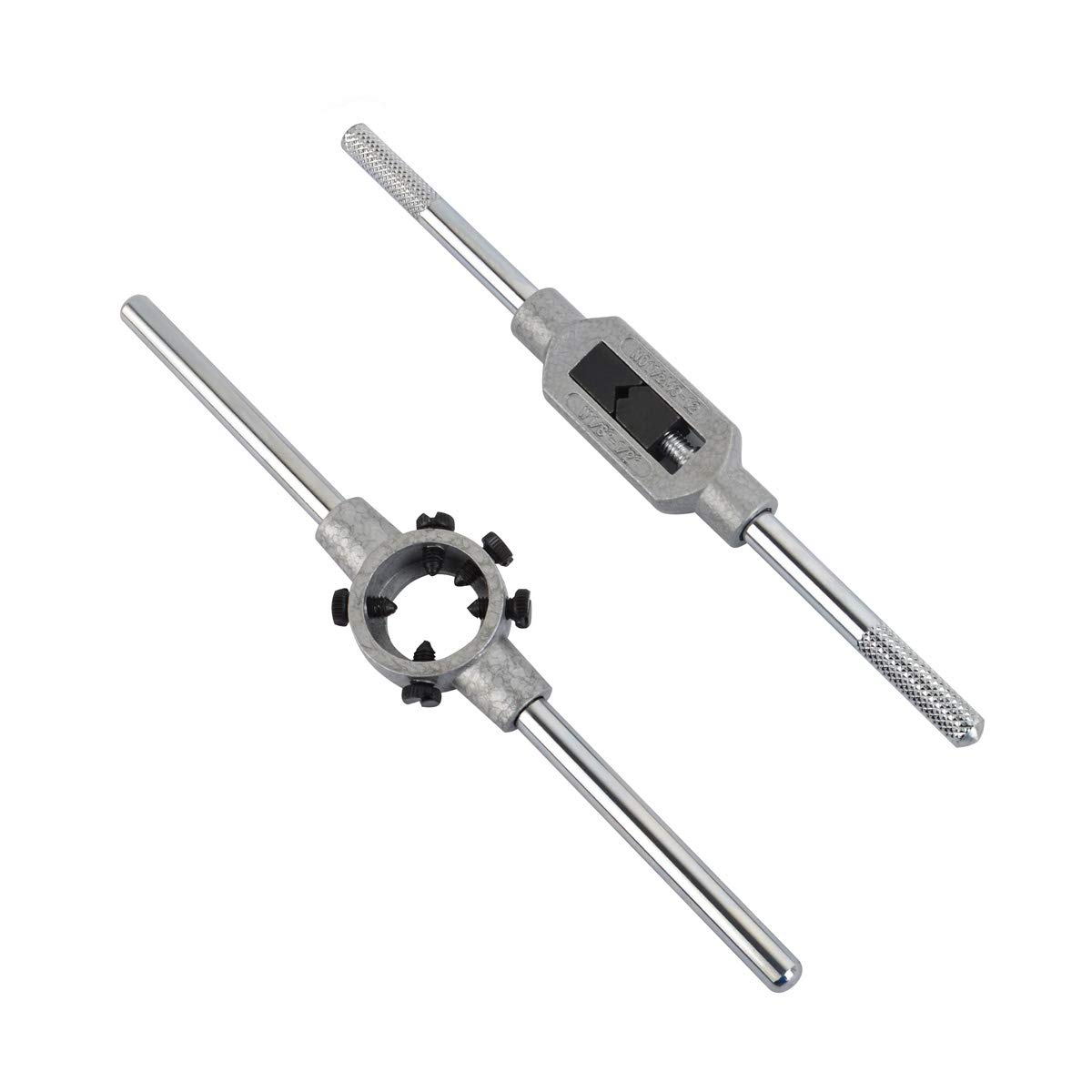 Gunpla Lot de 32 Tarauds et Filières Métriques en Alliage de Tungstène Robuste avec Etui de Rangement en Métal Bleu