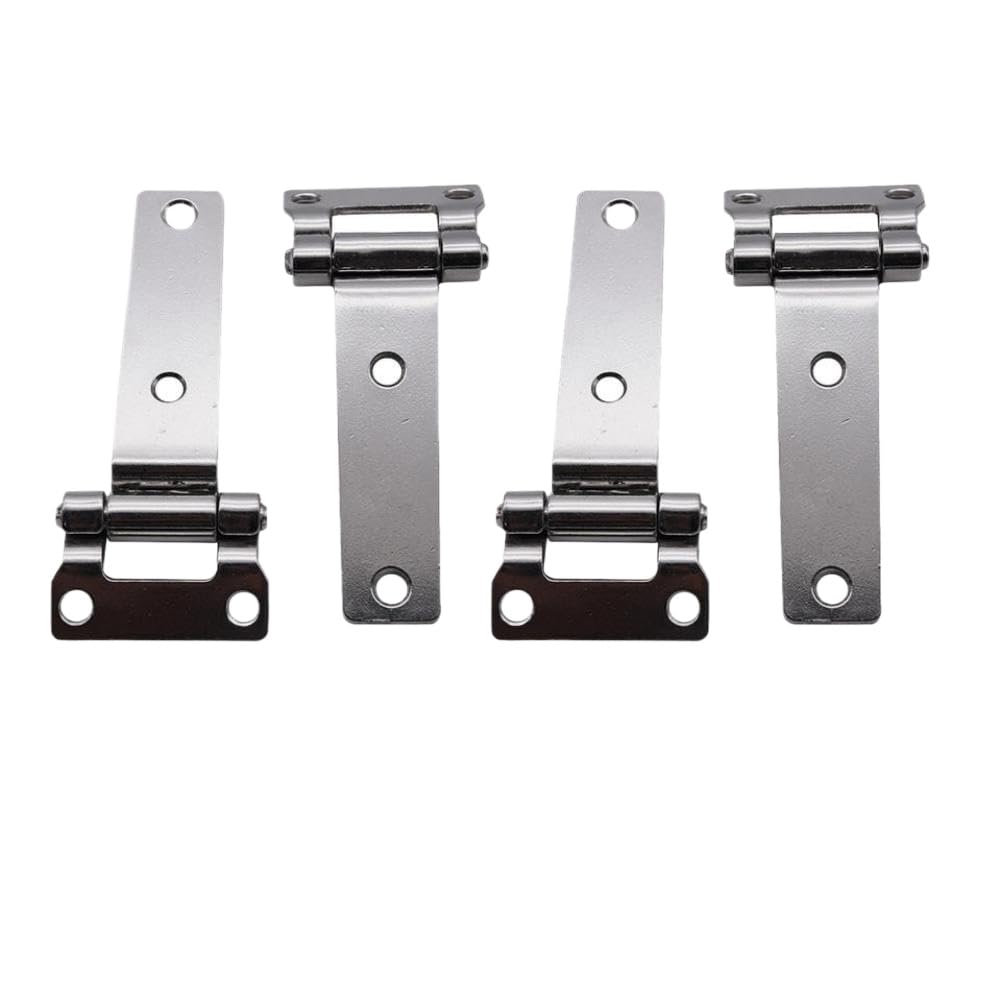 Prtpxgqqs Onecolor Stainless Steel T Hinge 4Pcs 135X58x27mm Compatible With Marine Boat Yachts