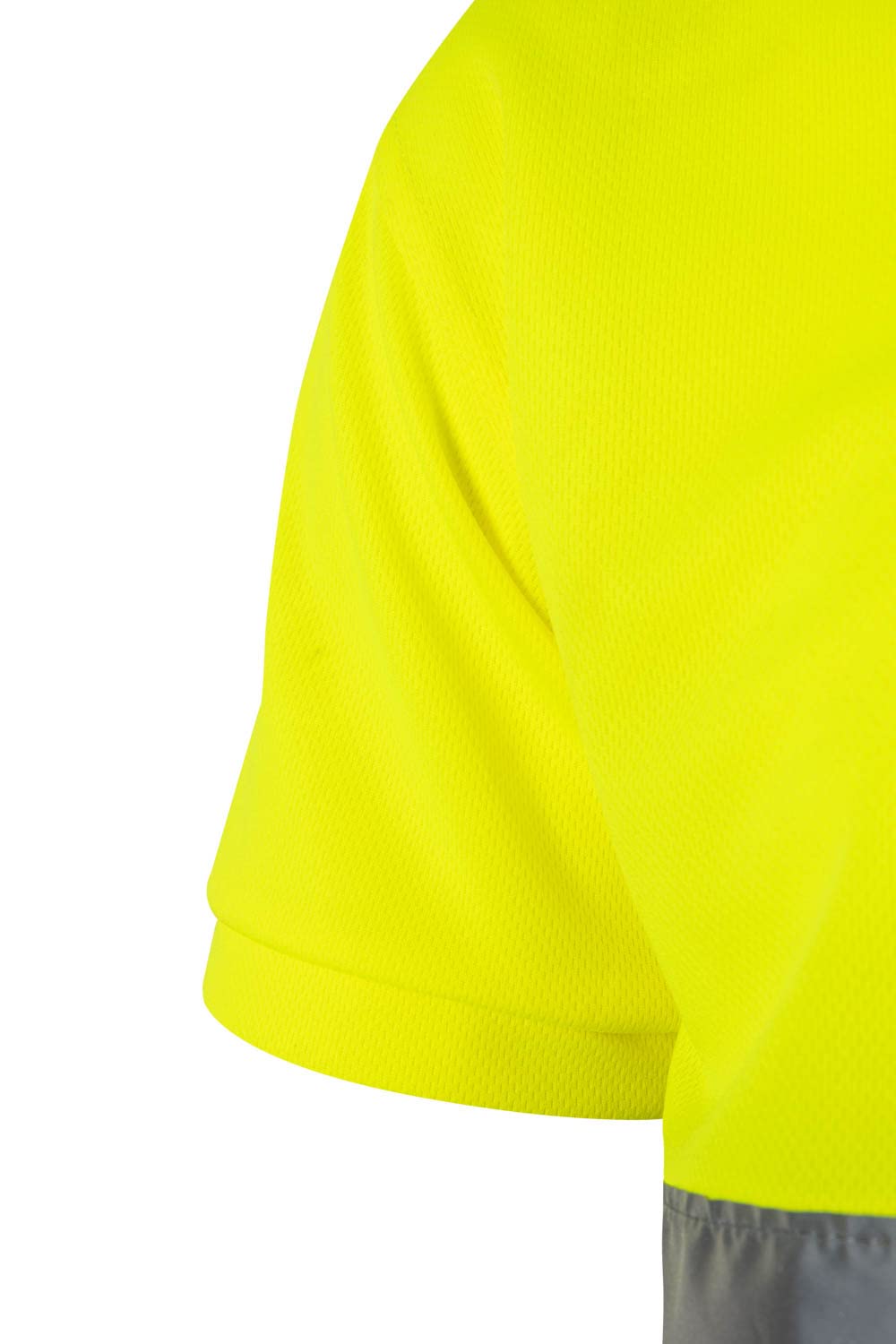 VELILLA Herren Poloshirt Zweifarbig Kurzärmelig Grau Neonorange