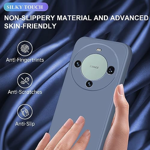 Étui pour Huawei Mate 60 Pro en silicone violet anti-trace de doigts - 2
