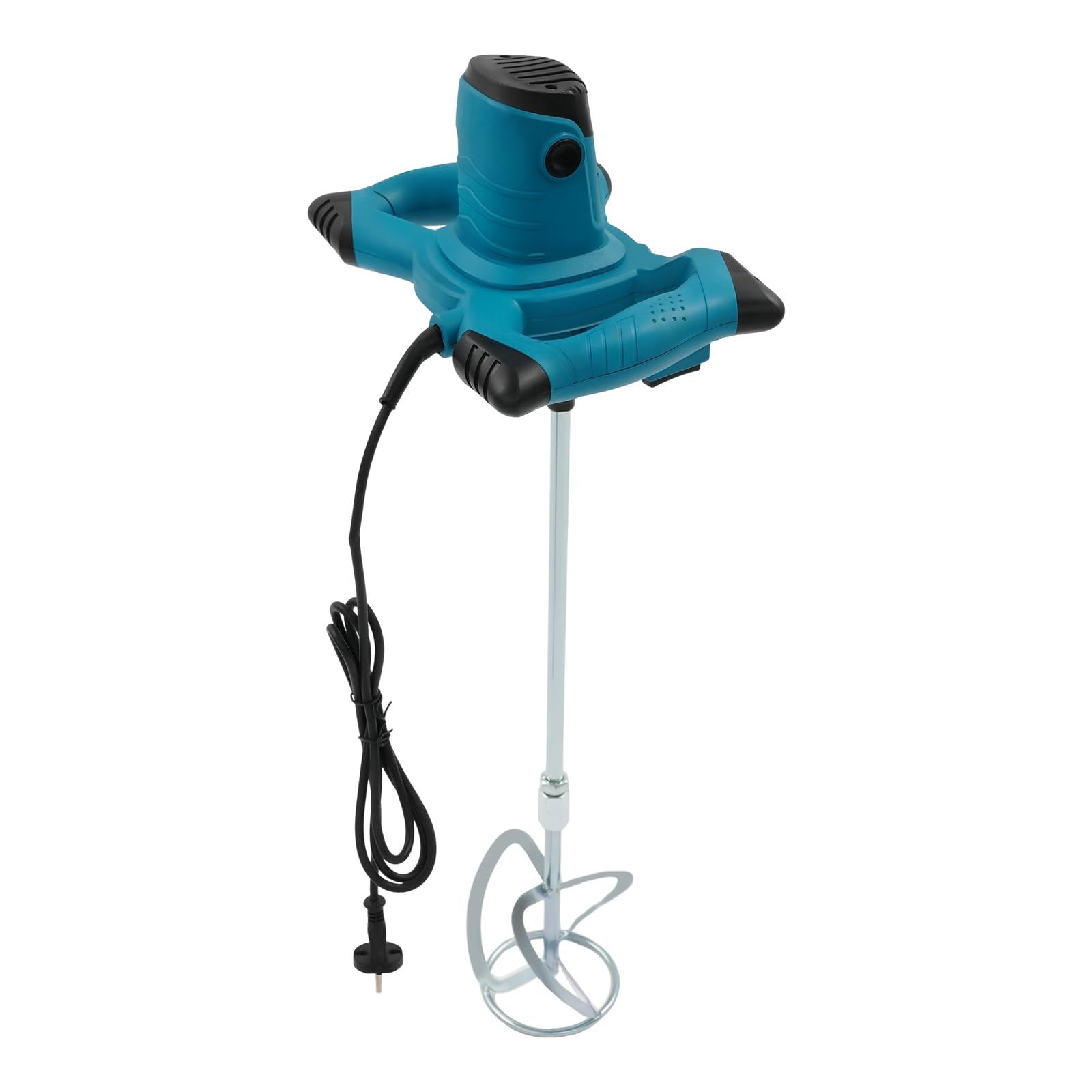Mezclador de hormigón de 2400 W, mezclador de cemento eléctrico, control de velocidad de 6 etapas, adecuado para mezclar piensos, pintura, pegamento, escombros, yeso, cemento