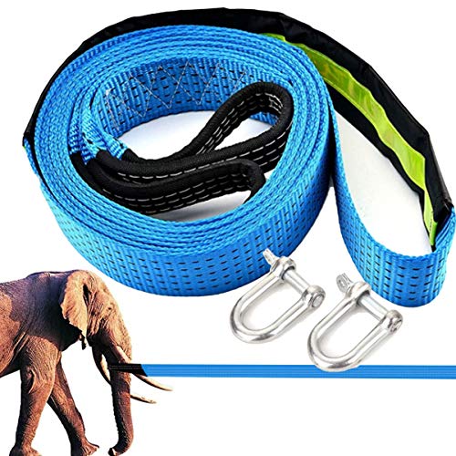 Corde de remorquage robuste pour voiture avec crochets de sécurité - 2
