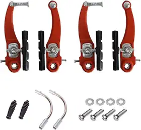 Paco - Freio vbrake nylon vermelho 110mm com sapata pino 70mm Paco