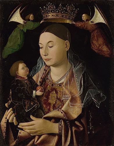 Impression d'affiches d'art pour salon moderne Toile de la Vierge de Messina 60x90