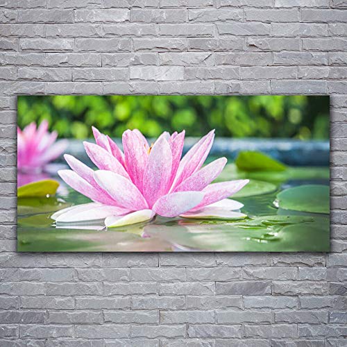 Tableau Décoration Fleur d'eau Tulup Impression sur Toile 120x60cm Déco Mural