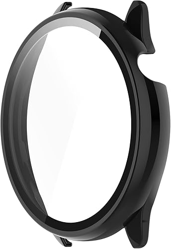 Miniatura 25 de Funda protectora de pantalla compatible con Amazfit GTR Mini, carcasa protectora de policarbonato duro con protector de película de vidrio templado