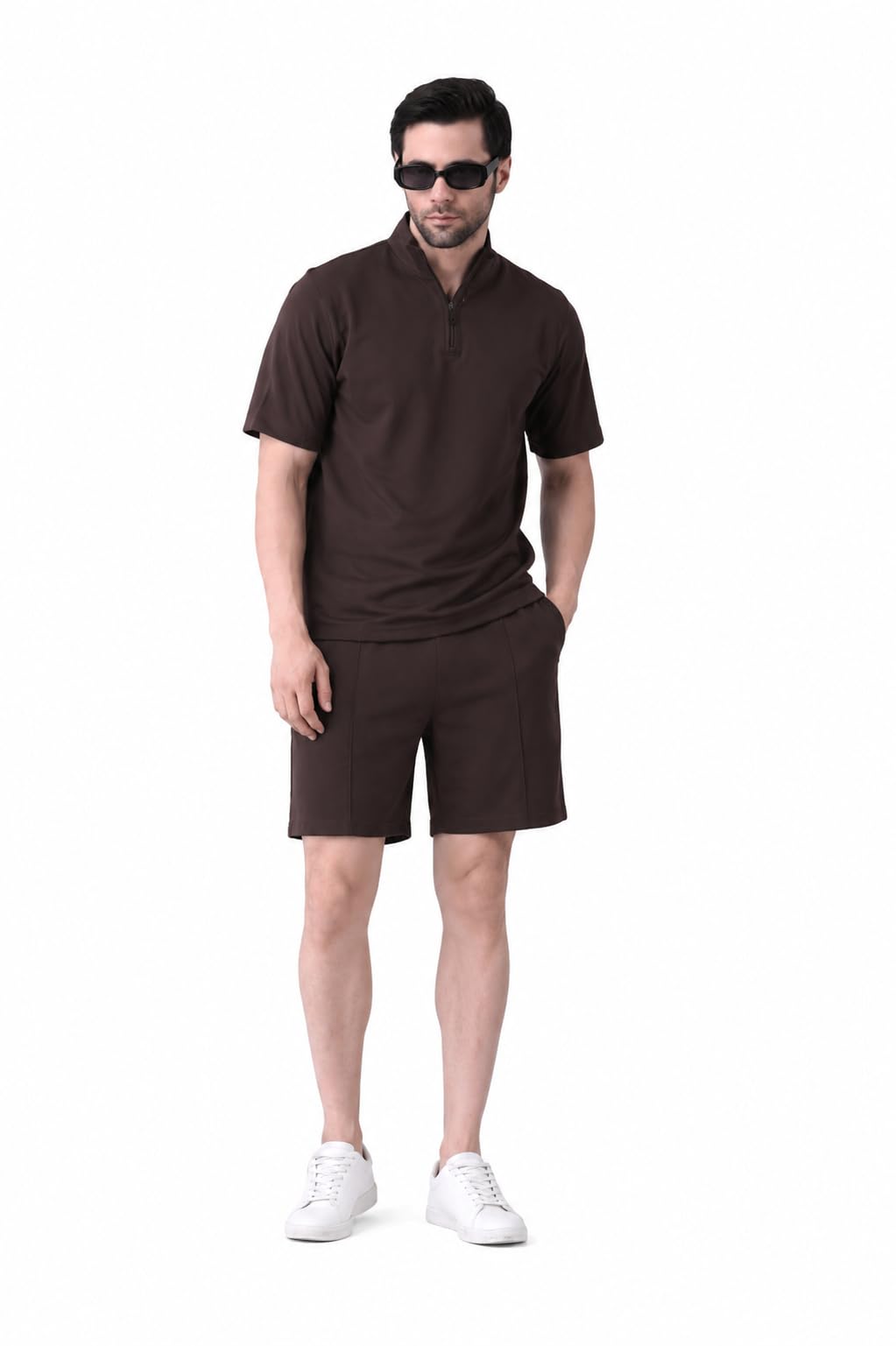 aj and company Men's Half Coat Set | Premium Cotton Fabric | Stylish Co-Ord Set | Regular Fit | Soft, Breathable & Comfortable Casual Outfit for Everyday Wear-picture-27