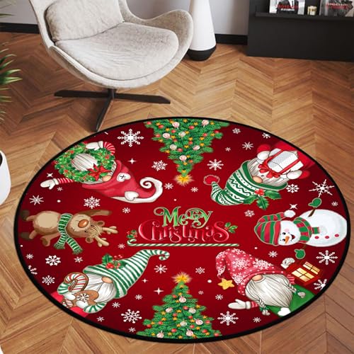 Tapis de sol rond pour chambre bébé évitant les glissades 91 cm
