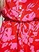 CUPSHE Women Floral Mini Summer Dress Tiered Ruffle Tube Front Button Elastic Waist Tie Casual Holiday Beach Dresses Fuchsia, XS