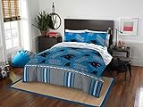 The Northwest Company NFL Carolina Panthers Bed in a Bag Set, Queen, Rotary Legacy
