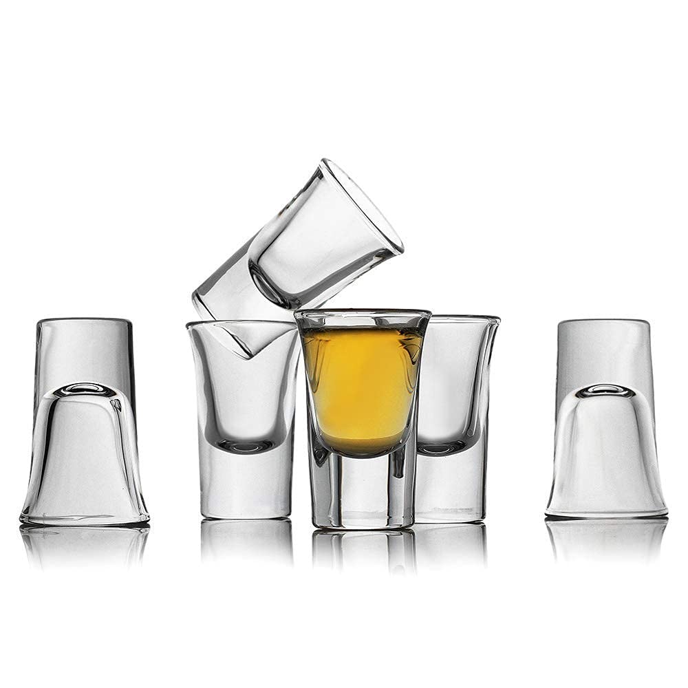 Premium Shot Glass Set with Heavy Base, 60 ML Square Shot Glasses, 6 Pack Clear Shot Glass (6) — Amazon image 11
