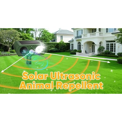 Solar Ultrasonic Cat and Raccoon Repellent