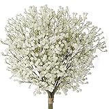 DILATATA Baby's Breath Artificial Flowers Bulk 3 Branches Faux Baby Breath Plastic Flowers Fake Gyps