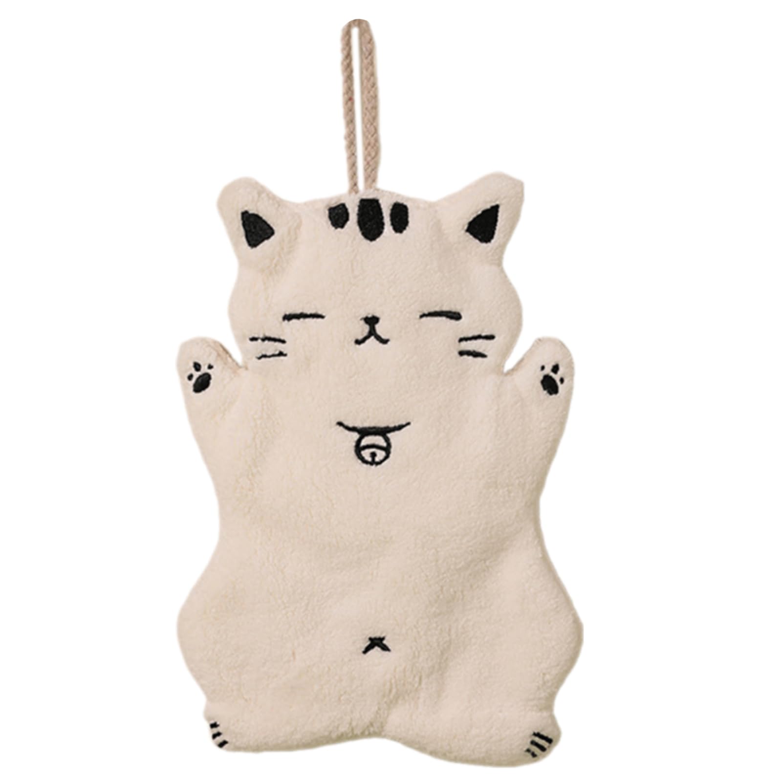 Super Absorbent Corals Fleeces Cats Shaped Towel Soft Comfortable Hand And Face Cloth For Cats Lover Of Ages