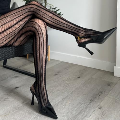 Image of Leg Avenue Women's Pattern Tights, Breathable Stretchy Fit With No-pinch Waistband