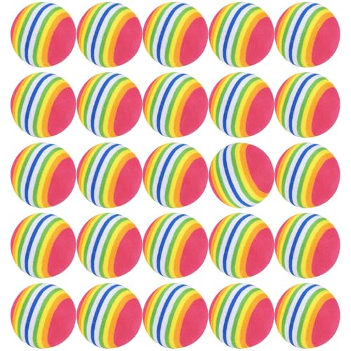 JNGTKL 30 Pcs Cat Balls Colorful And Compact Cat Ball Durable And Not Easily Damaged Cat Toy Ball Toy Balls For Cats Used For Playing With Cats And Increasing Interaction With Pets