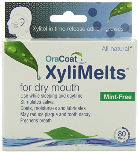 XyliMelts Discs for Dry Mouth, Mint Free 80 ea (Pack of 1)