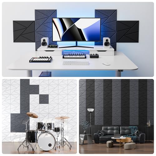 Image of 22 Pack Self-Adhesive Acoustic Panels, Sound Proof Foam Panels for Walls