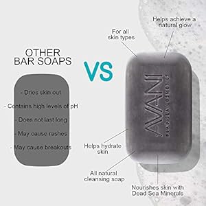 Avani Dead Sea Cosmetics Purifying Mud Soap – Includes Vitamins, Essential Oils, Plant Extracts – 3 Pack Avani Dead Sea Cosmetics Purifying Mud Soap–Includes Vitamins Essential Oils Plant Extracts–3 Pack