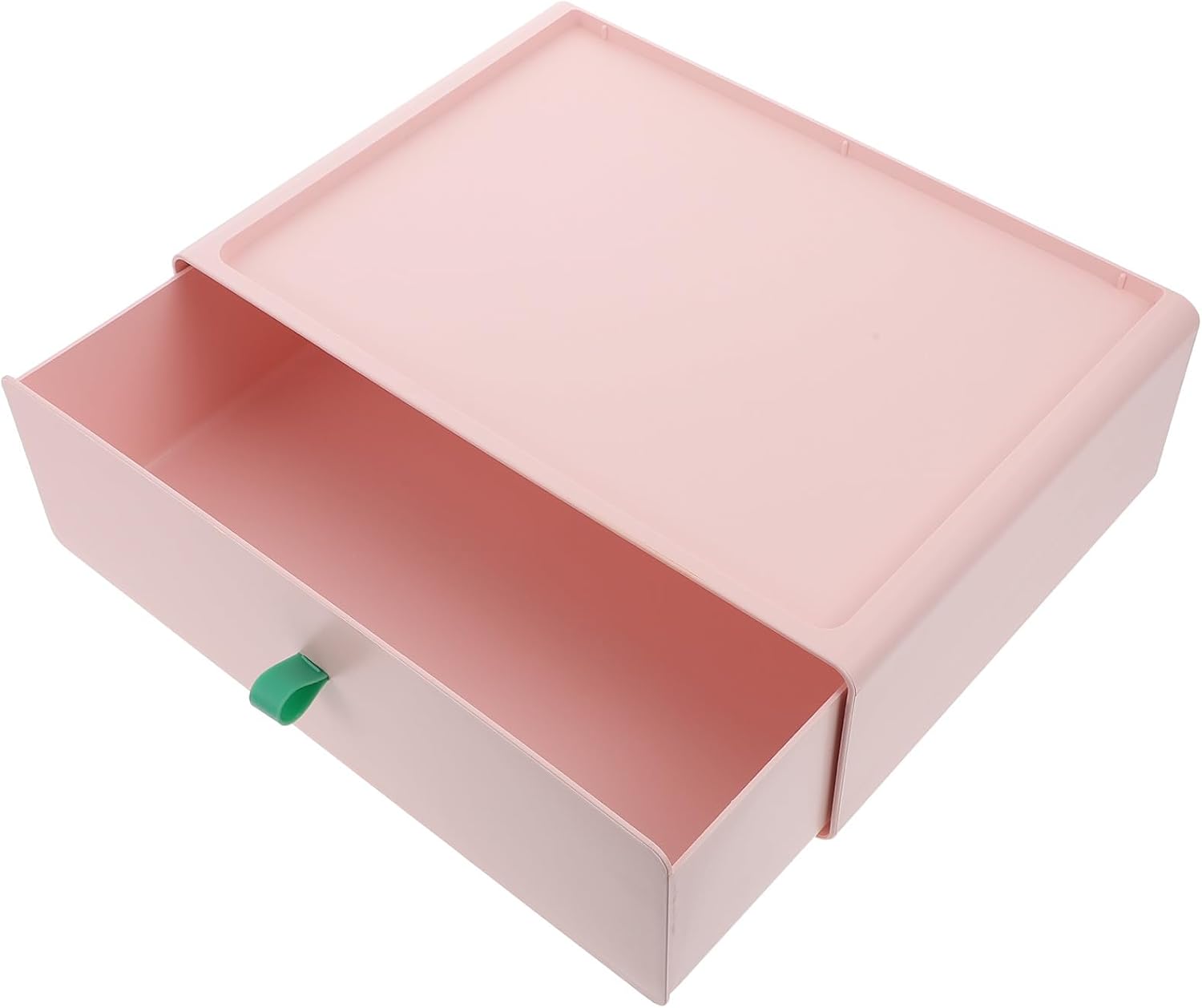 Plastic Underwear Organizer Box and Drawer Sock Holder, Wardrobe Storage Container with Soft Matte Pink Finish for Home Closet Organization