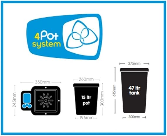 AUTOPOT System 4 x 15 Litre Pots + 47 Litre Tank