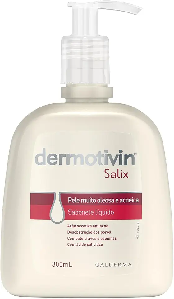 Dermotivin Sabonete Líquido Facial Para Acne Salix 300ml