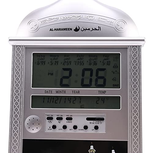AL-FATIHA Easy Set Azan Clock - Digital Prayer Times Display for Mosques, Multi AL-FATIHA Easy Set Azan Clock - Digital Prayer Times Display for Mosques, Multi