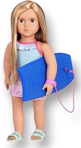 Miniatura 1 de Our Generation Ivana 18 Inch Beach Fashion Doll with Bodyboard