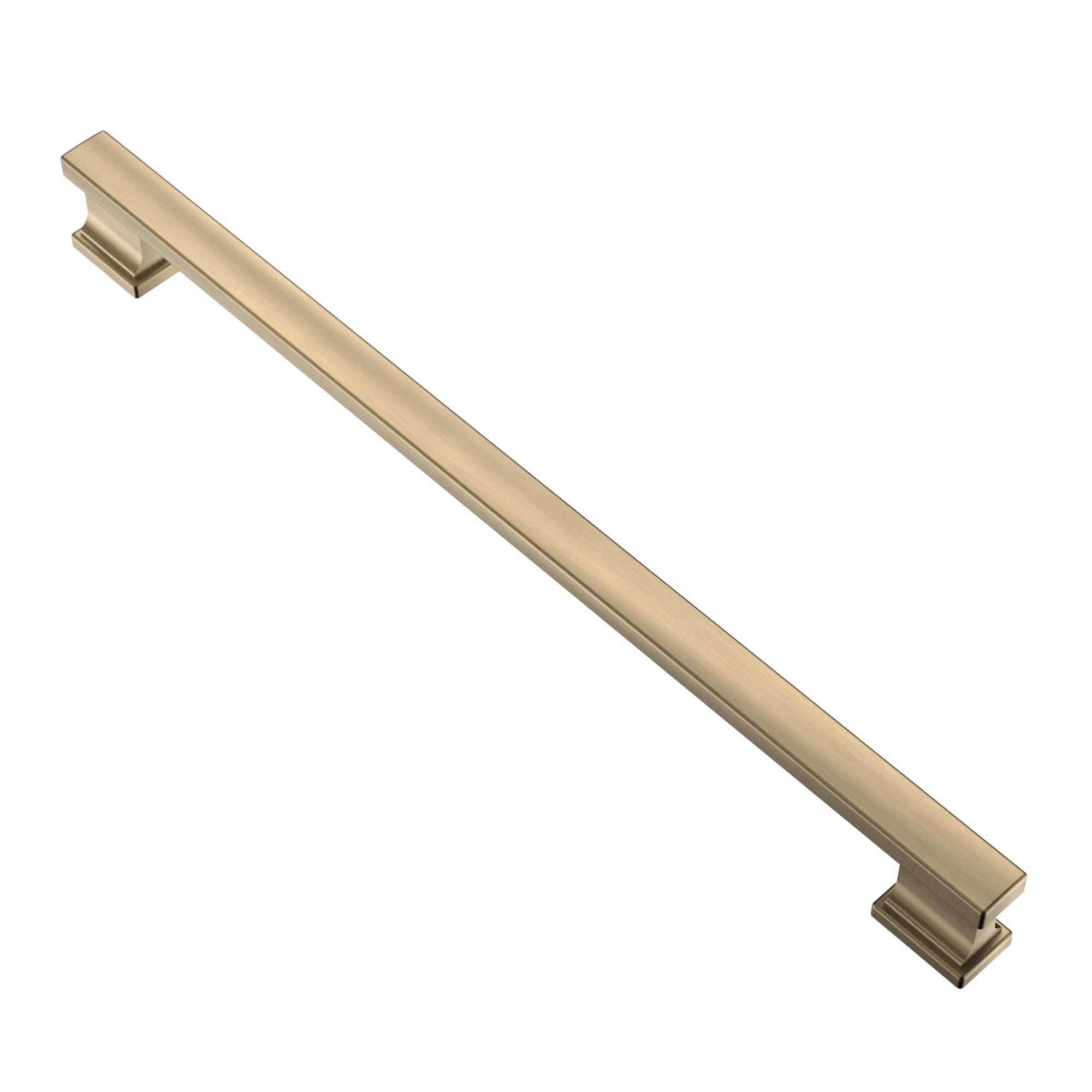 Alzassbg Brushed Antique Brass Cabinet Pulls and Handles 5 Pack, AL3061AB — image 1