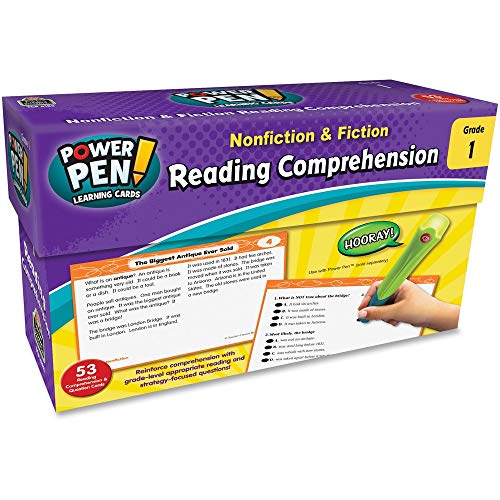 Image of Teacher Created Resources Power Pen Learning Cards: Nonfiction & Fiction Reading Comprehension Grade 1