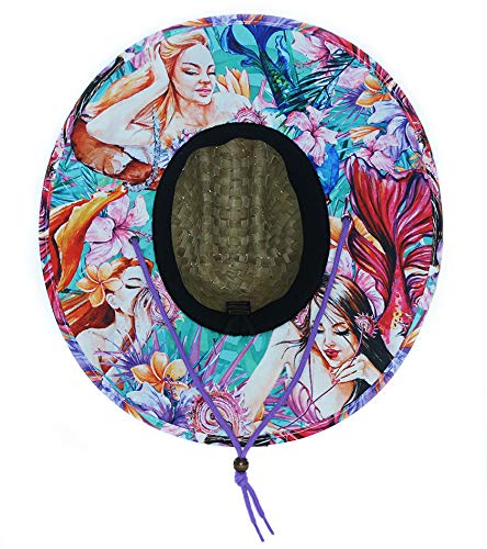Sombrero de paja Malabar con estampado para hombre y mujer miniatura 2