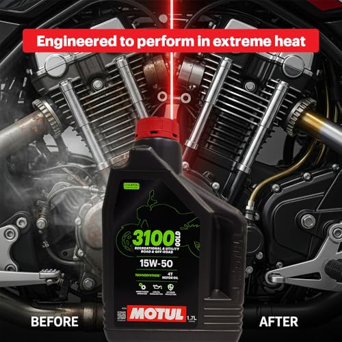 Image of Motul 3100 Gold 15W50 Technosynthese Engine Oil for Royal Enfield (1.7L)